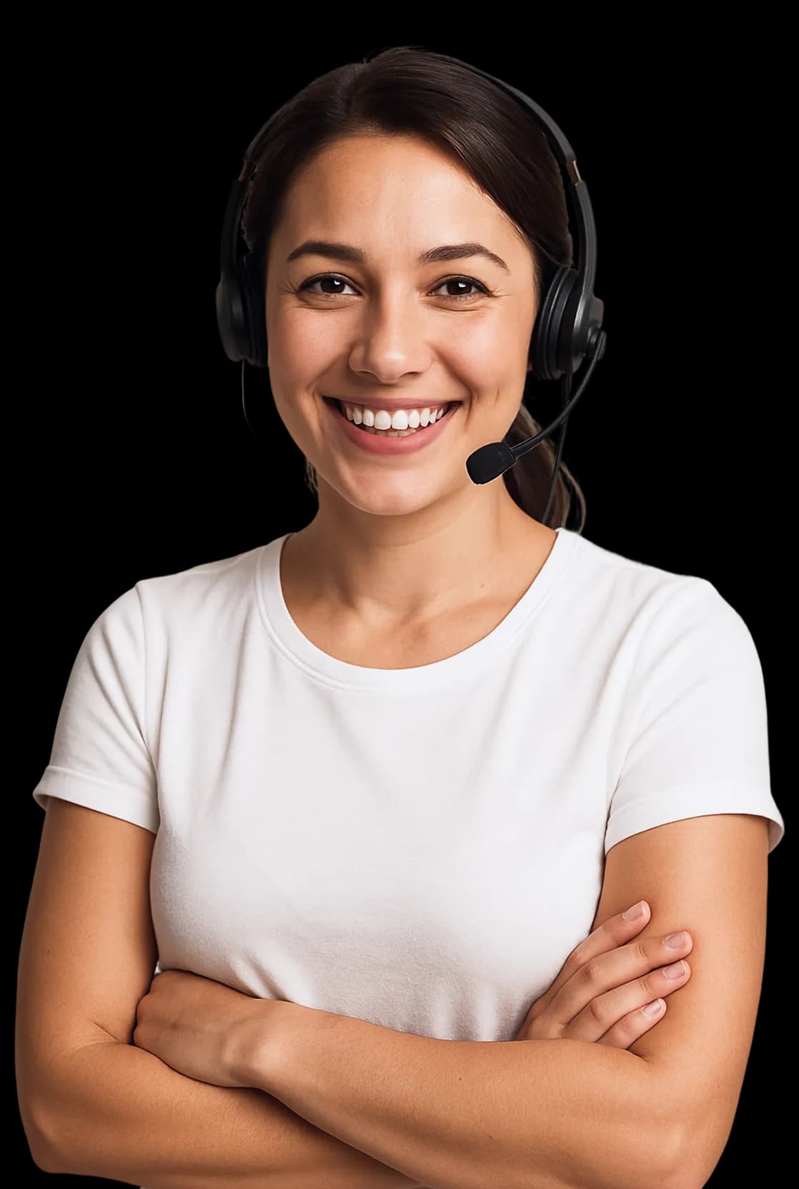 Smiling support specialist