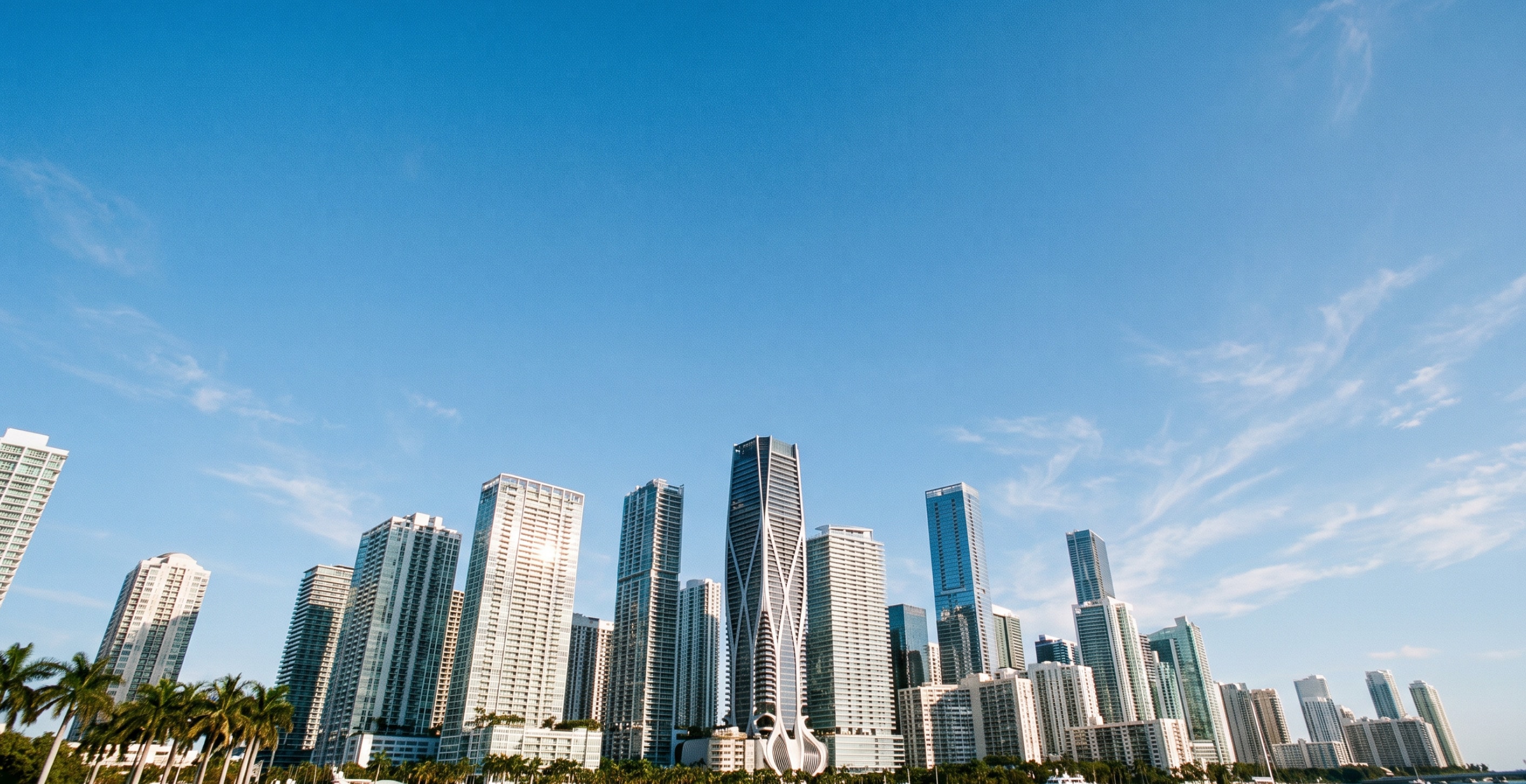 The Miami skyline