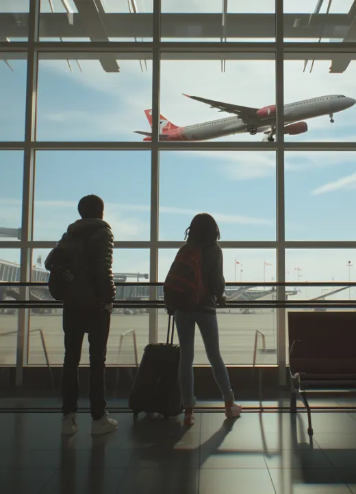Travellers At Airport
